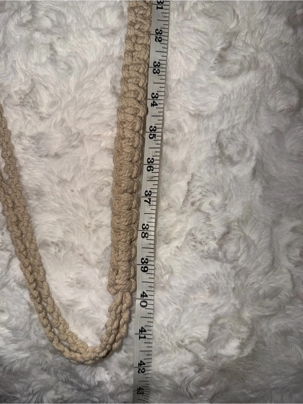 AE Crochet O-ring Shell Tassel Belt NWT L/XL